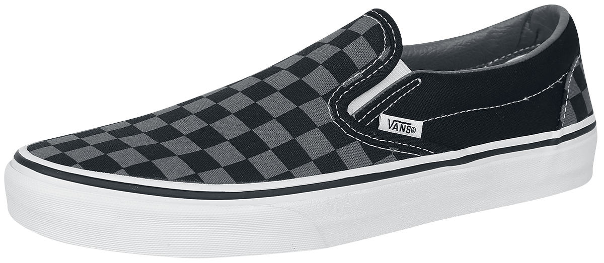 Vans - Classic Slip-On Checkerboard - Sneaker - schwarz| grau