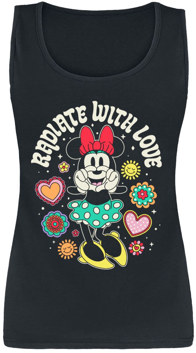 Image of Canotta Disney di Minnie & Topolino - Minnie Mouse - Radiate with Love - M a XXL - Donna - nero