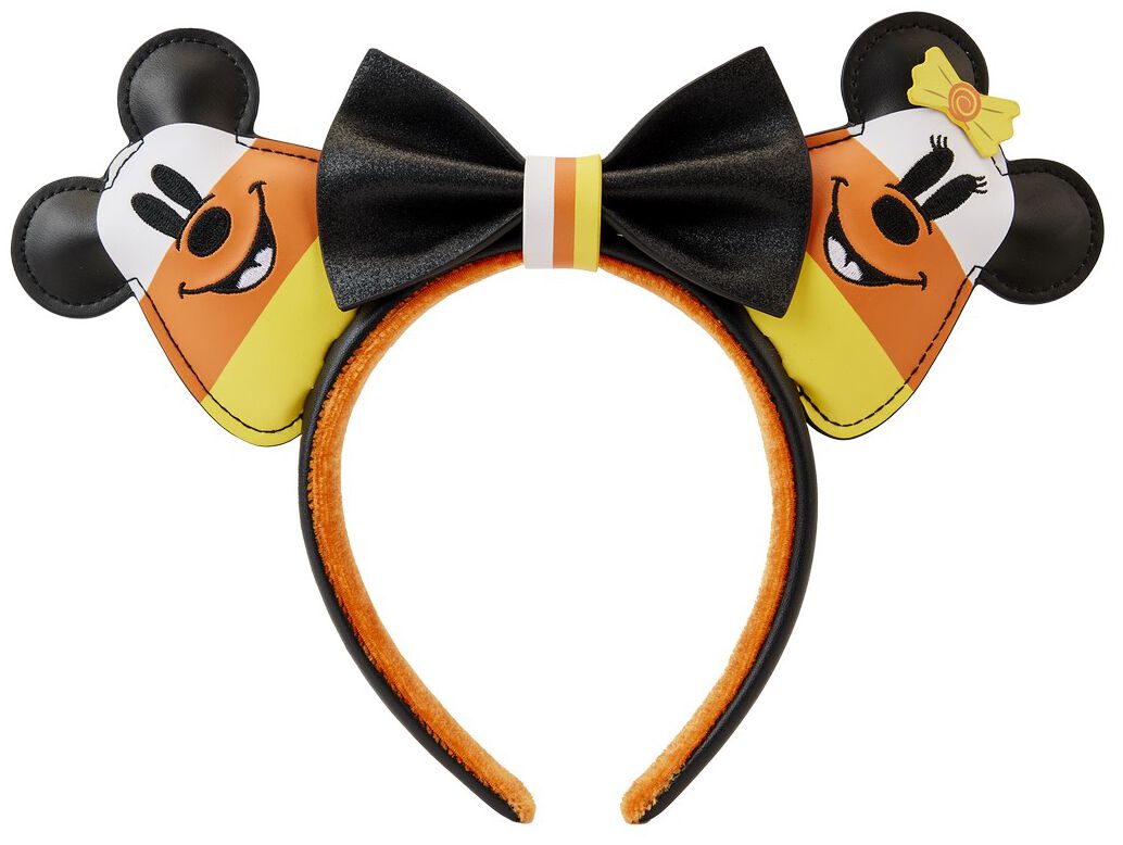 Mickey Mouse - Disney Haarreifen - Loungefly - Minnie & Mickey Candy Corn - für Damen - multicolor  - Lizenzierter Fanartikel