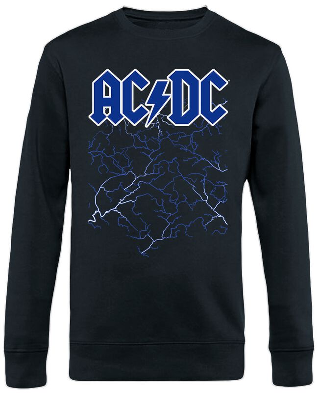 AC/DC Sweatshirt - Lightning - S bis 5XL - für Männer - Größe 3XL - schwarz  - Lizenziertes Merchandise!