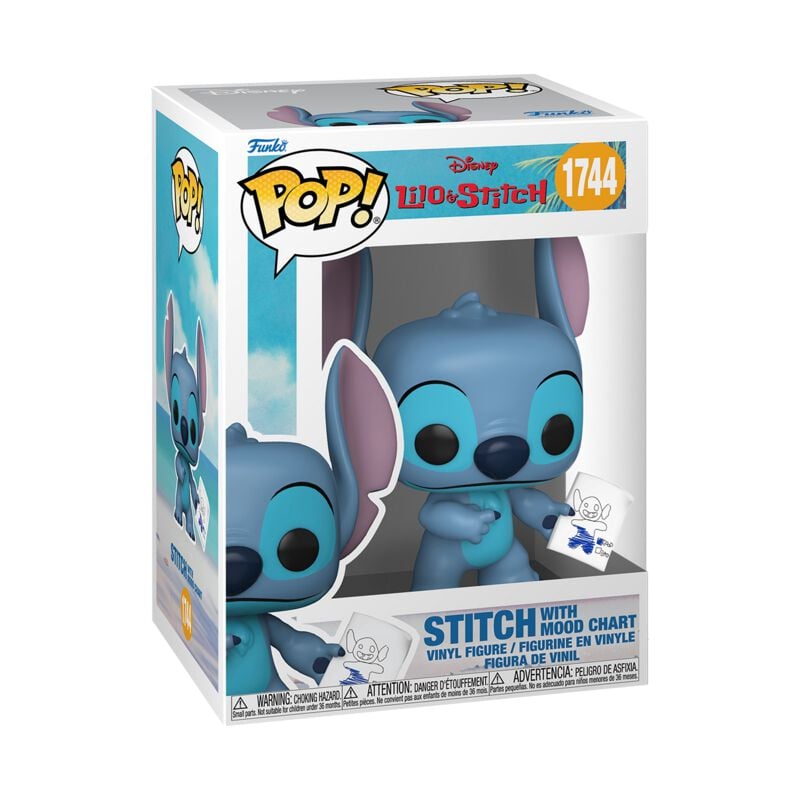 Lilo & Stitch Stitch with mood chart (Chase Edition möglich) Vinyl Figur 1744 Funko Pop! multicolor