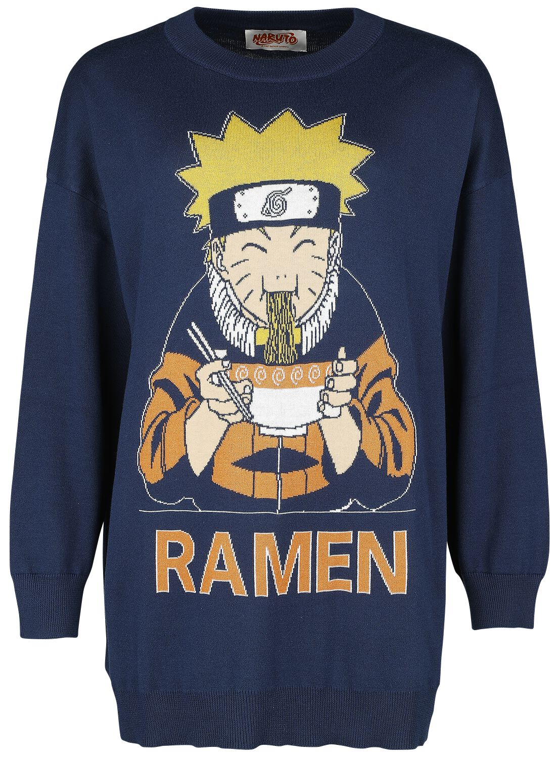 Pull tricoté de Naruto - Ramen - M à XXL - pour Femme - bleu