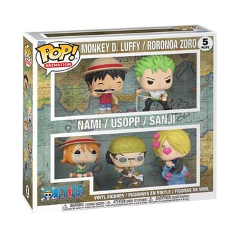 One Piece 5er Pack (Monkey D. Luffy, Roronoa Zoro, Nami, Usopp, Sanji) Vinyl Figur