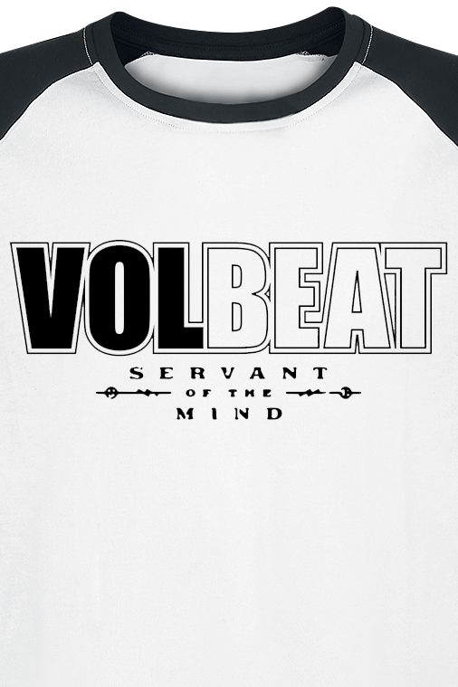 Volbeat Servant of the mind Langarmshirt schwarz weiß