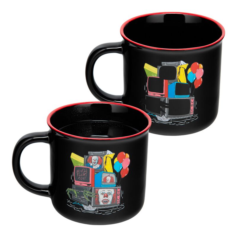 5056577756272 - IT - Pennywise - Tasse mit Thermoeffekt Becher schwarz