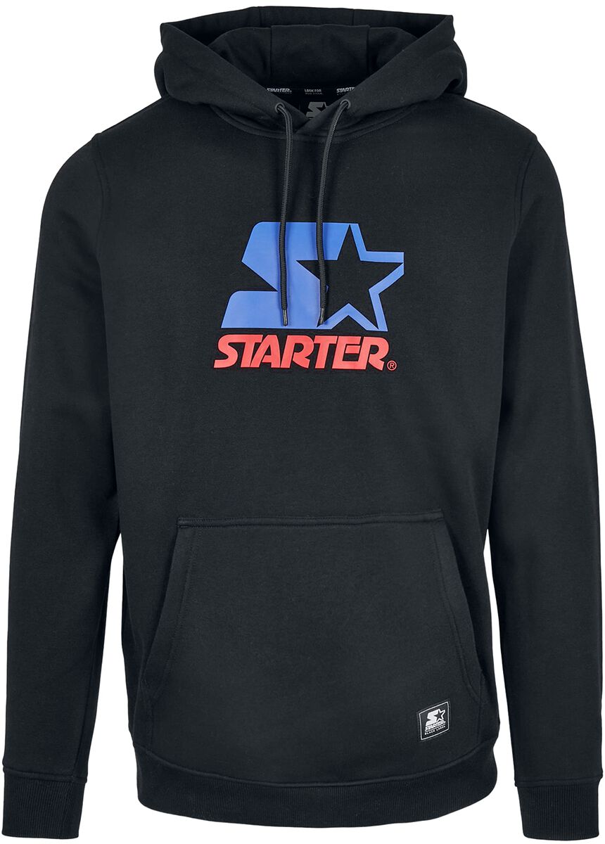 Image of Felpa con cappuccio di Starter - Starter two-colour logo hoodie - S a XXL - Uomo - nero
