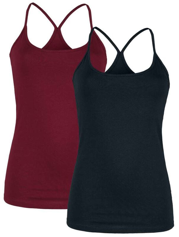 RED by EMP Basic Top black bordeaux