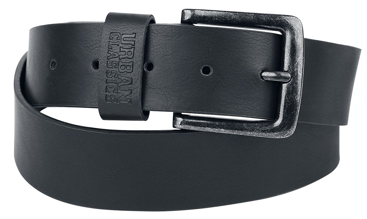 Urban Classics Gürtel Leather Imitation Belt schwarz  - Onlineshop EMP