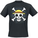 Skull With Map, One Piece, T-Shirt