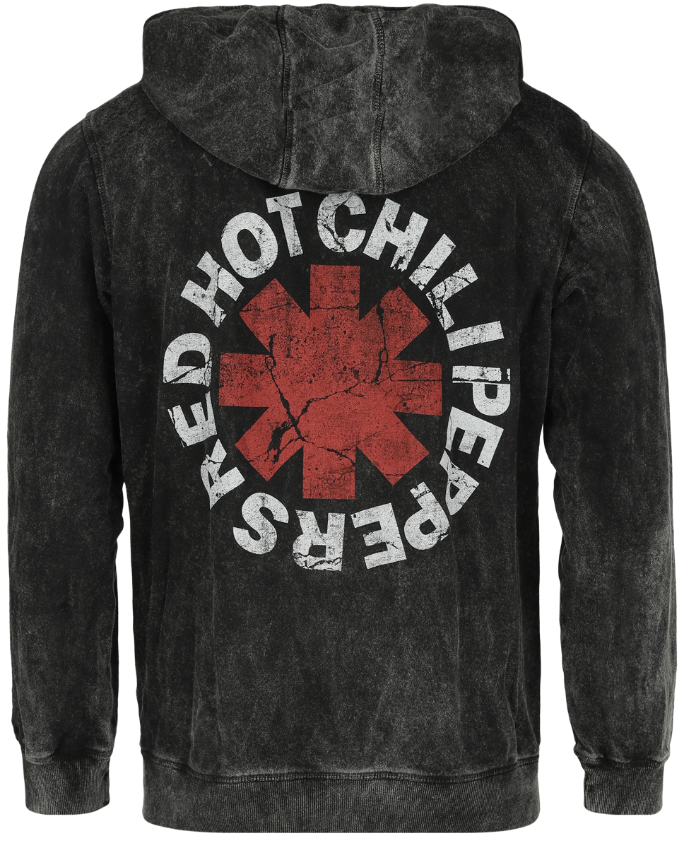 Red Hot Chili Peppers Kapuzenjacke - Crest - M bis L - für Männer - Größe M - schwarz  - Lizenziertes Merchandise!