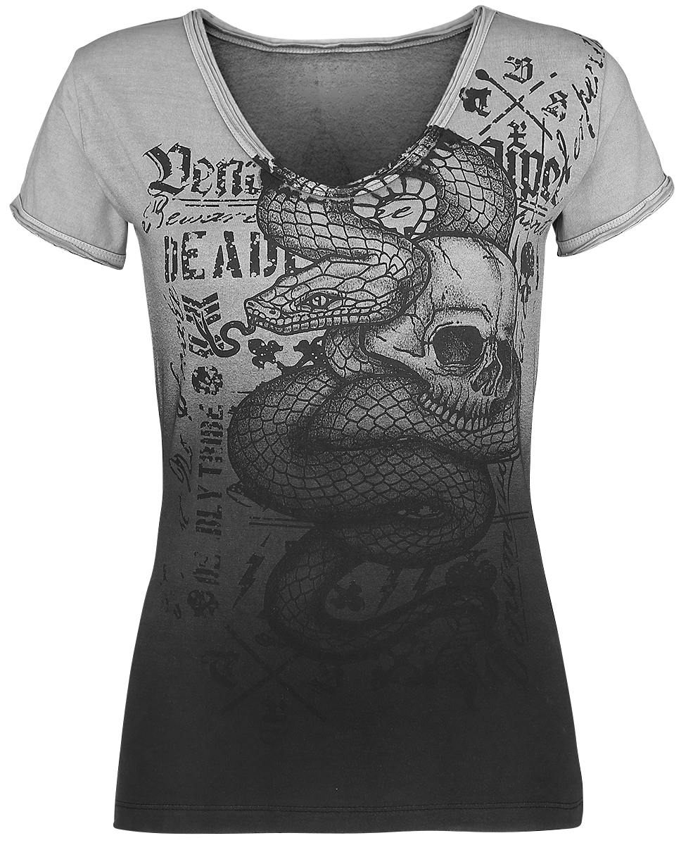 Rock Rebel by EMP -  - Girls shirt - grey image