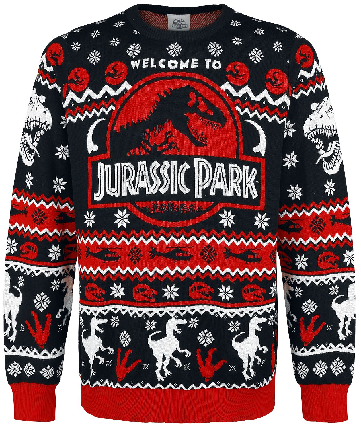 Jurassic Park Logo Christmas jumper multicolour
