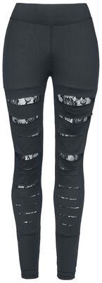 Women´s Leggings with Cuts and Lace
