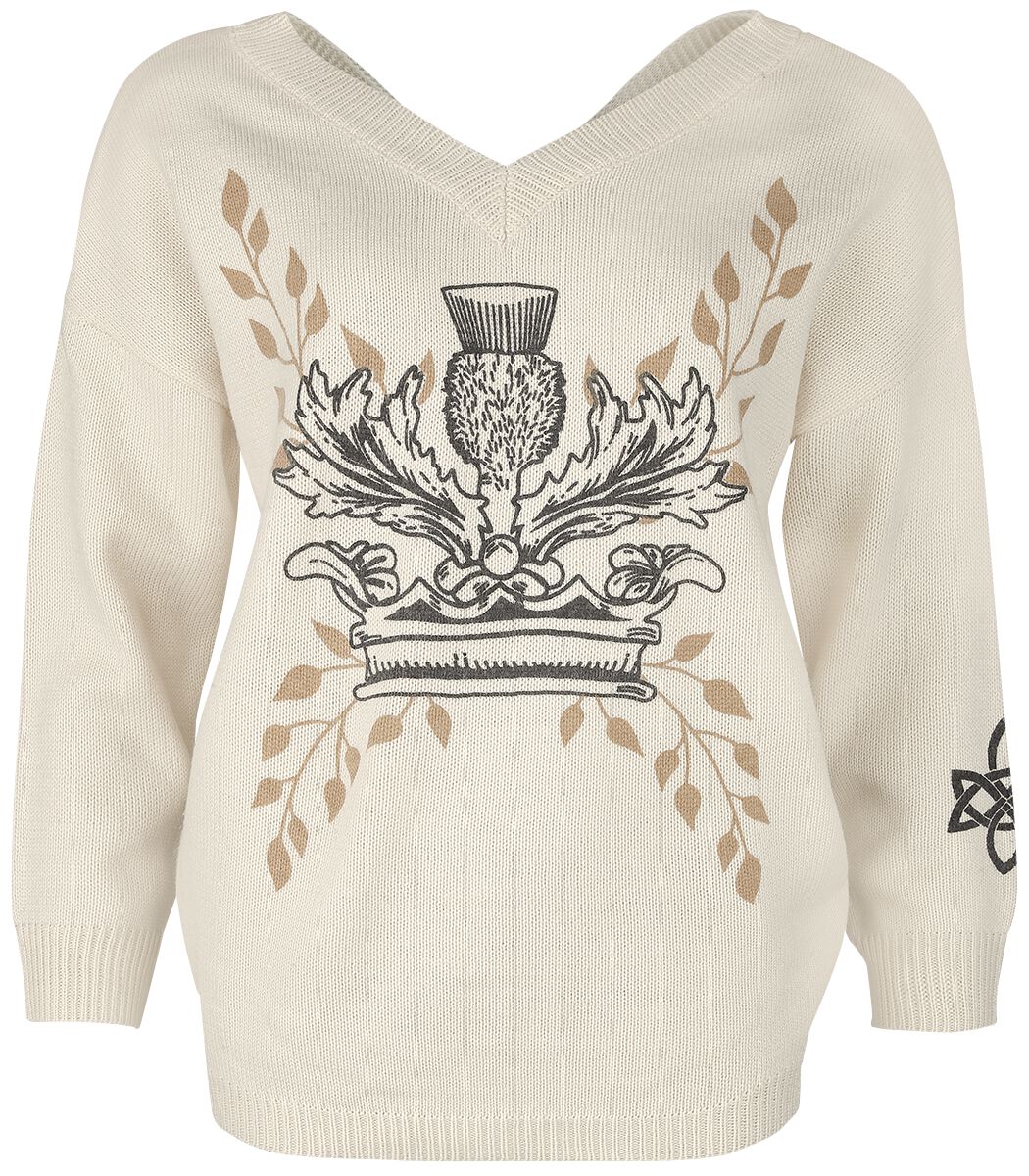 Pull tricoté de Outlander - S à XXL - pour Femme - crème