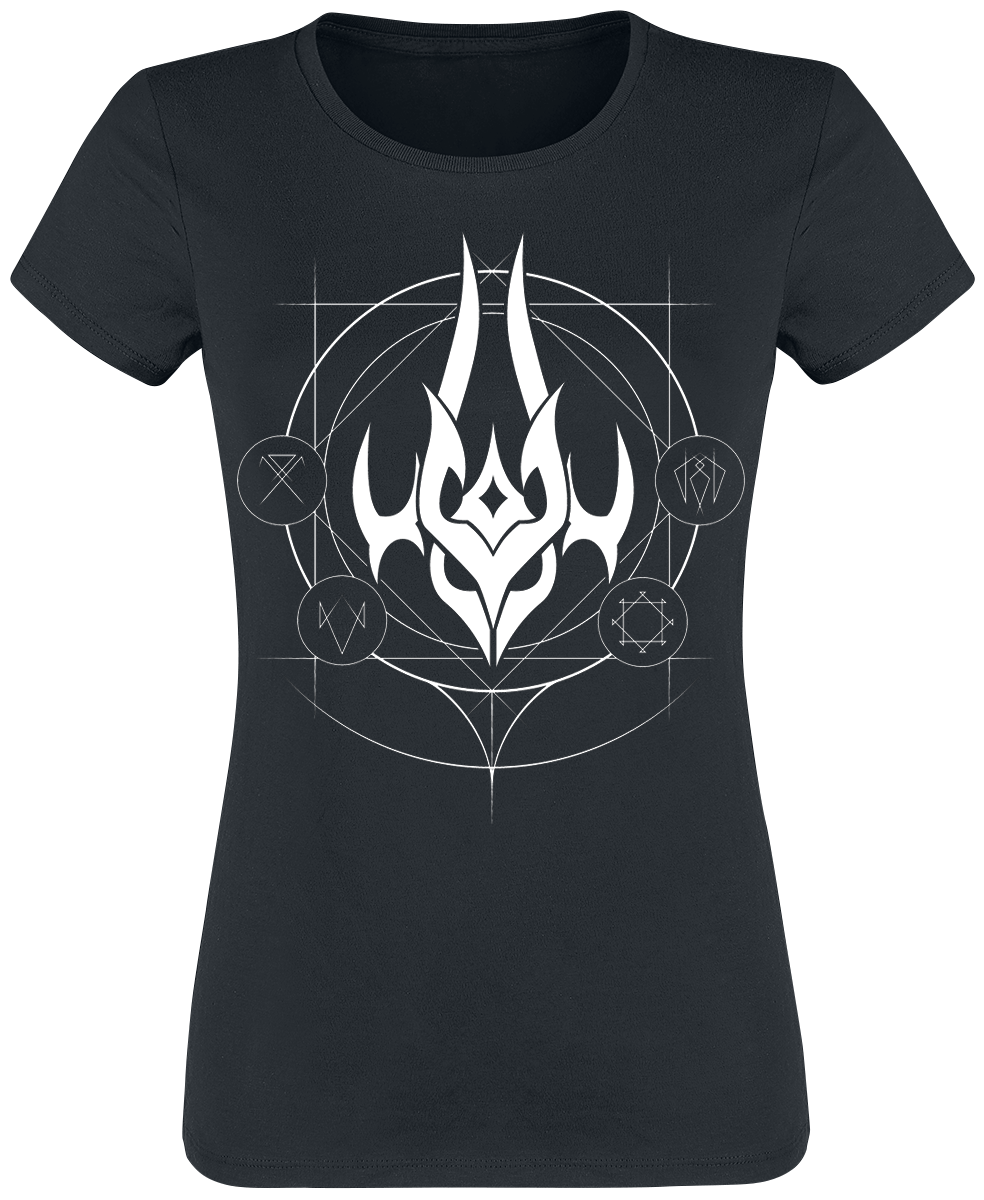 League Of Legends Gothic T-Shirt - Coven - Owl Icon - for Women - black