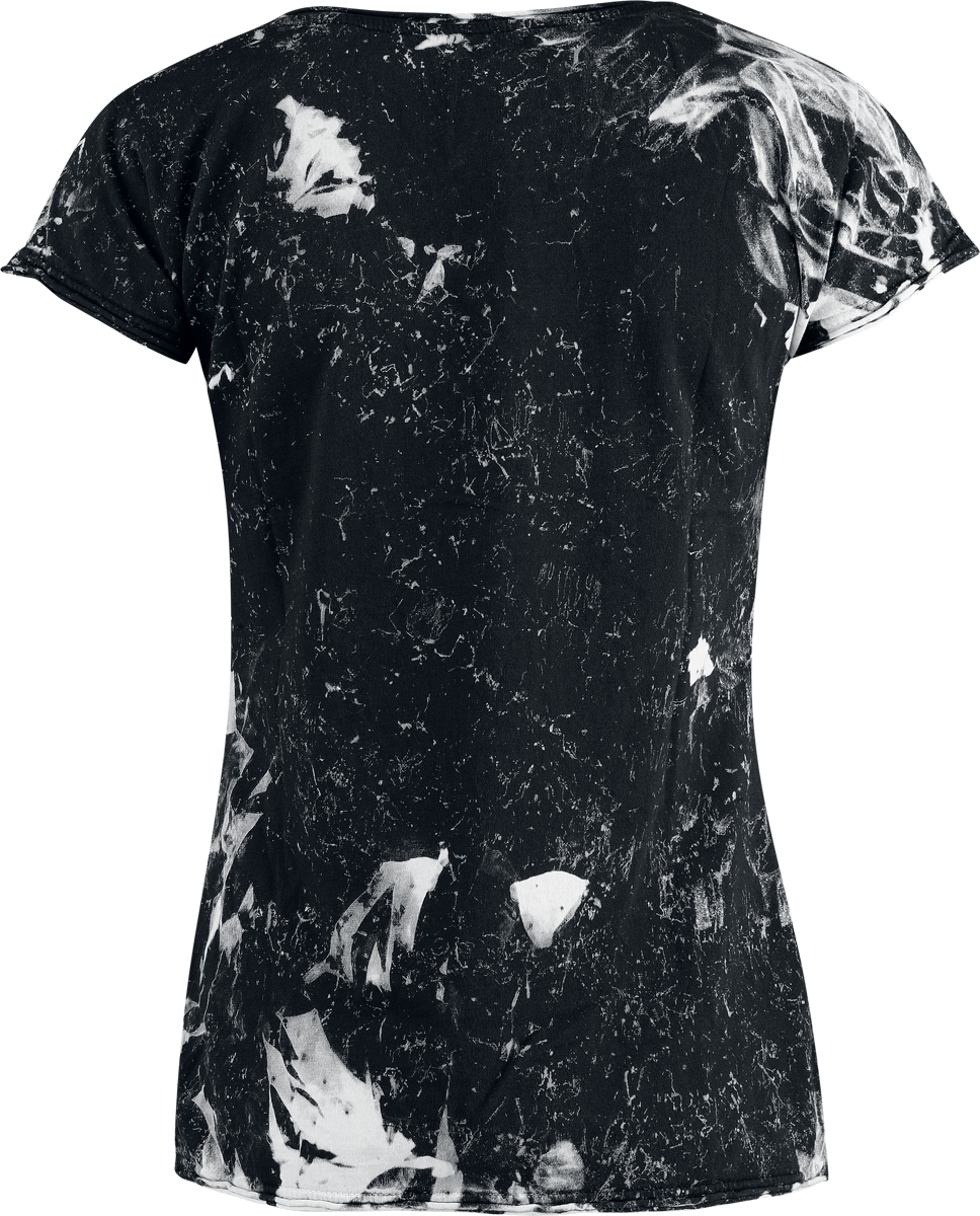 Outer Vision T-Shirt - La Mort - M bis 3XL - für Damen - Größe L - schwarz/weiß