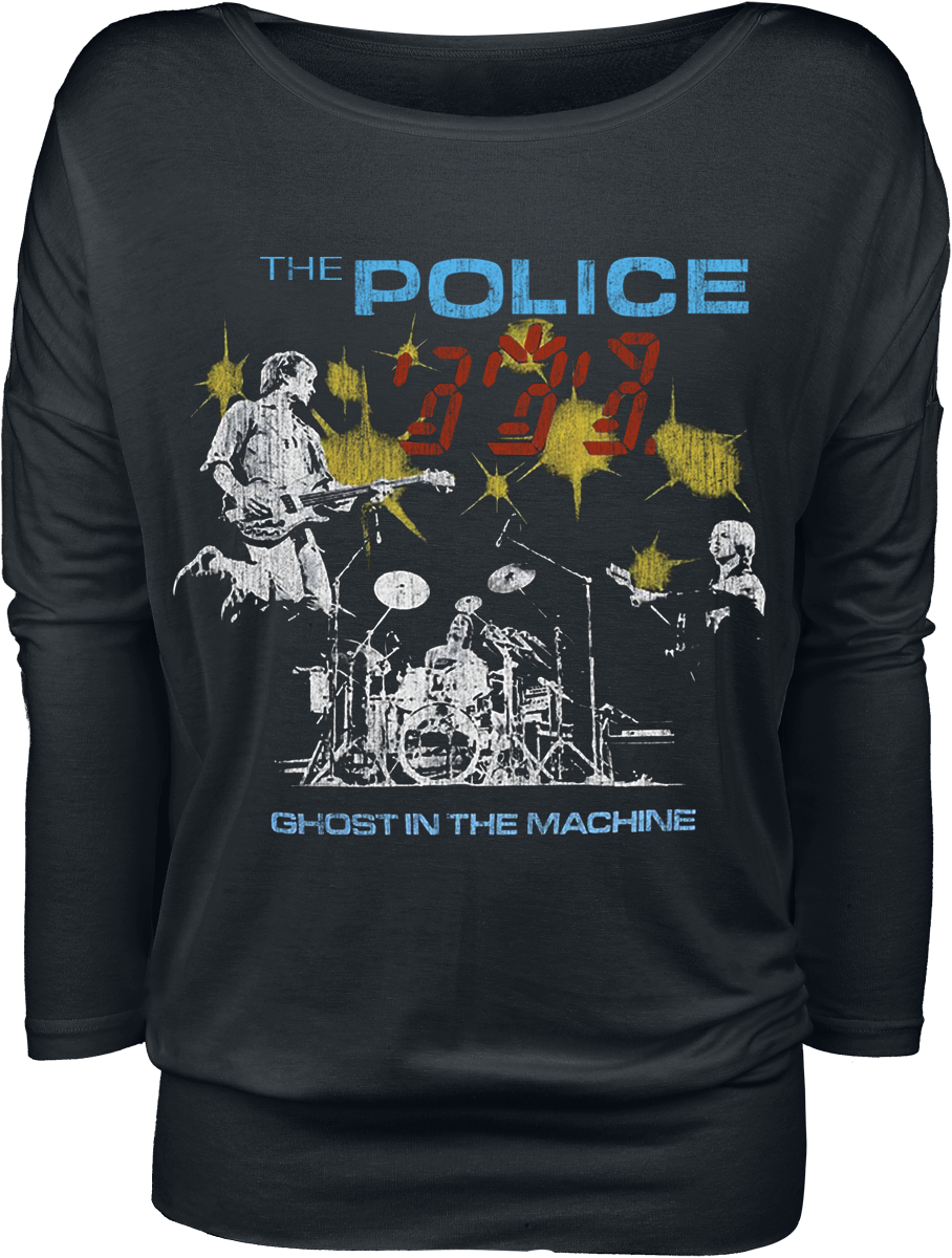 The Police - Ghost In The Machine - Girls longsleeve - black image