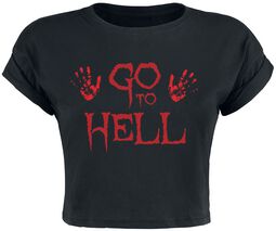 Go To Hell Cropped Top, Sprüche, Top