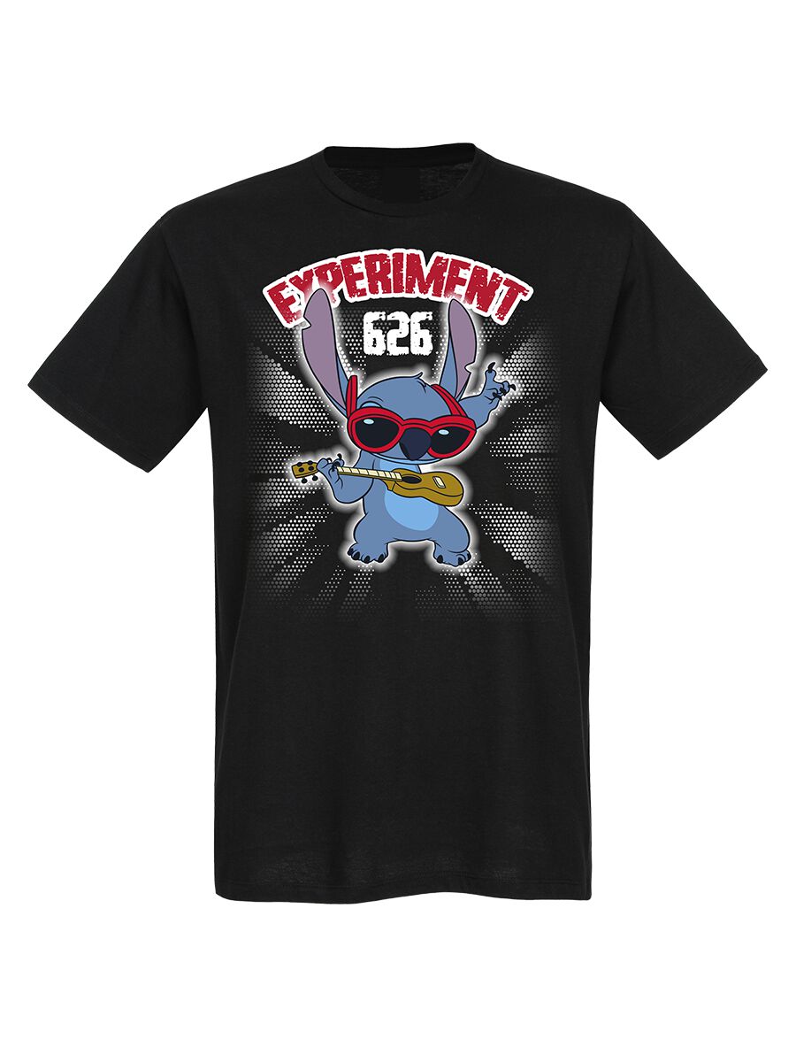Lilo & Stitch Stitch - Rockstar T-Shirt schwarz in XL