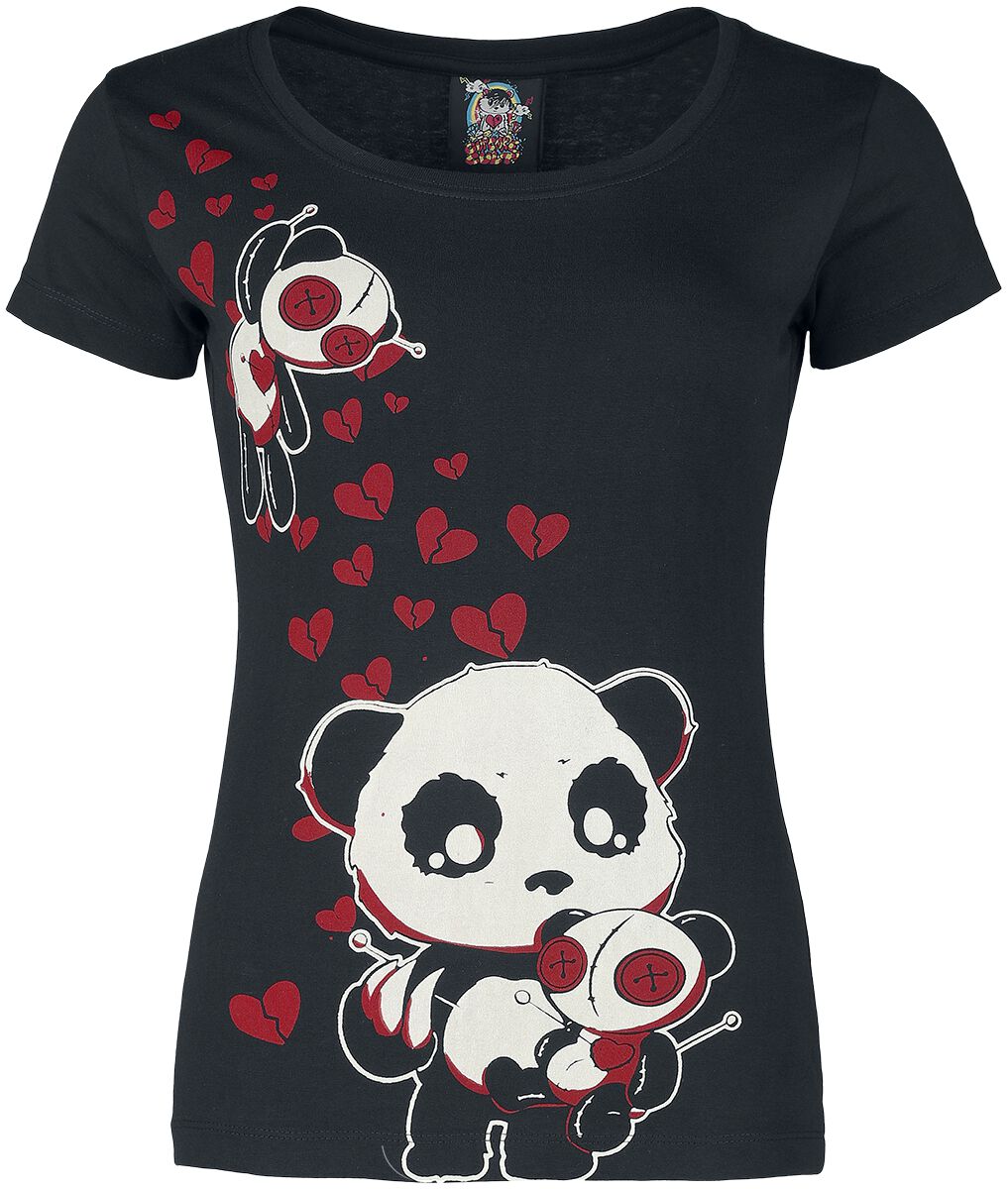 T-Shirt Manches courtes de Cupcake Cult - Voodoo Panda T-Shirt - XS à XXL - pour Femme - noir