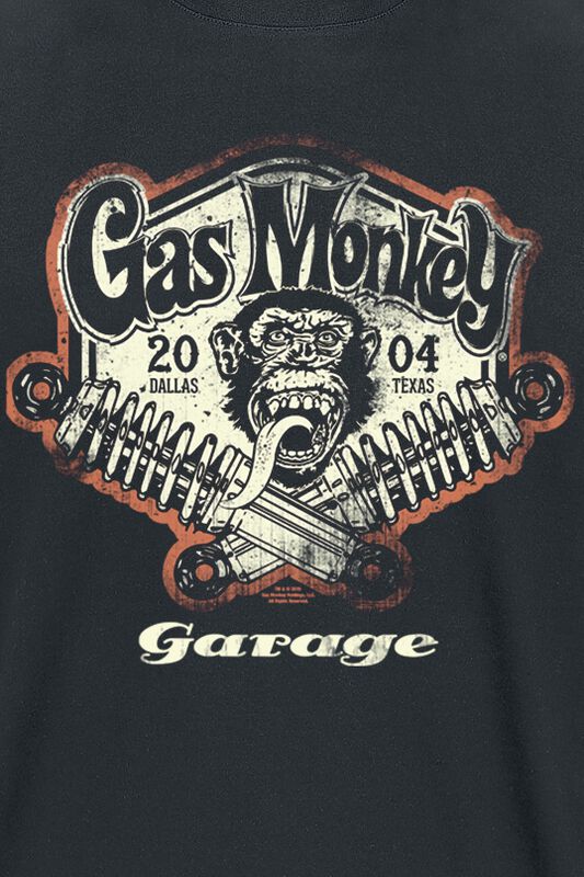 Männer Bekleidung Spring Coils | Gas Monkey Garage T-Shirt