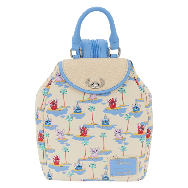 Lilo & Stitch - Disney Mini-Rucksack - Loungefly - Stitch, Angel & Leroy - multicolor  - Lizenzierter Fanartikel
