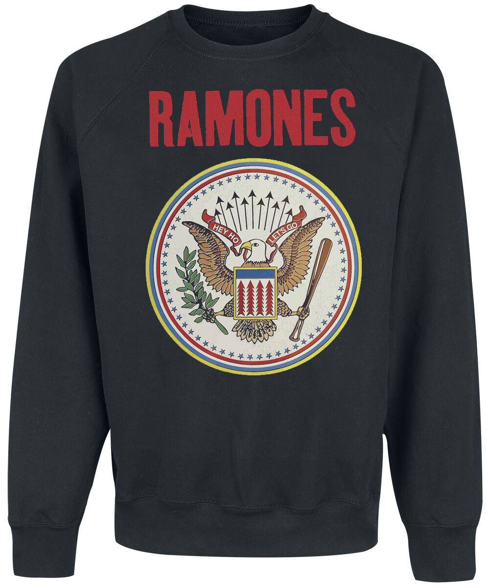 Ramones Seal Red Font Sweatshirt black