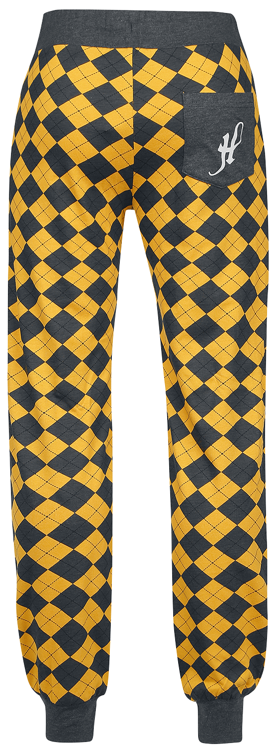 Harry Potter Hufflepuff Pyjama-Hose grau gelb