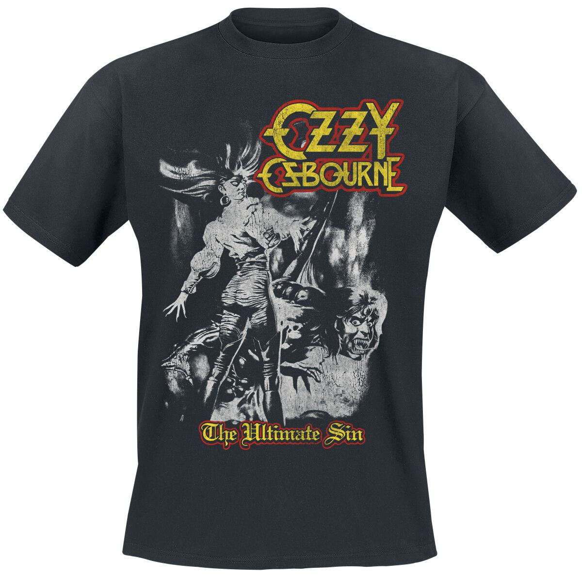 Levně Ozzy Osbourne Sin Tribute Tričko černá