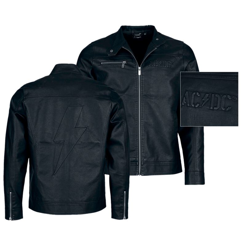 Levně AC/DC EMP Signature Collection Bunda imitace kůže černá
