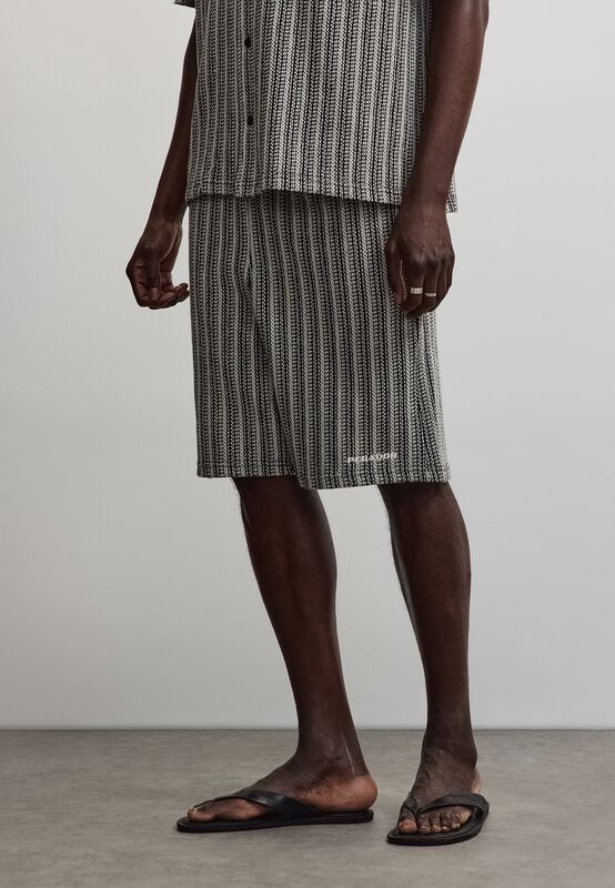 Short - Forno Structured Shorts - S bis XXL - für Männer - Größe XL - schwarz/beige - Männer - male