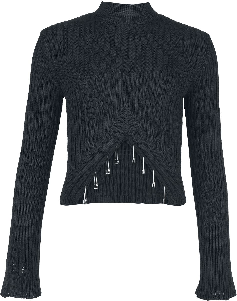 4068143341905 - Corp Goth Strickpullover schwarz in M