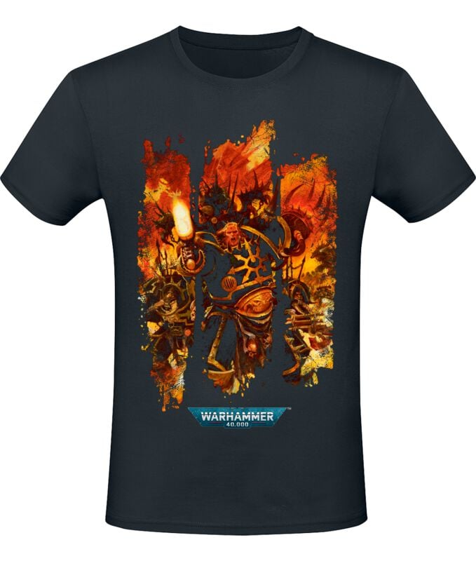 T-Shirt Gaming di Warhammer 40,000 - Hell - S a XXL - Uomo - nero