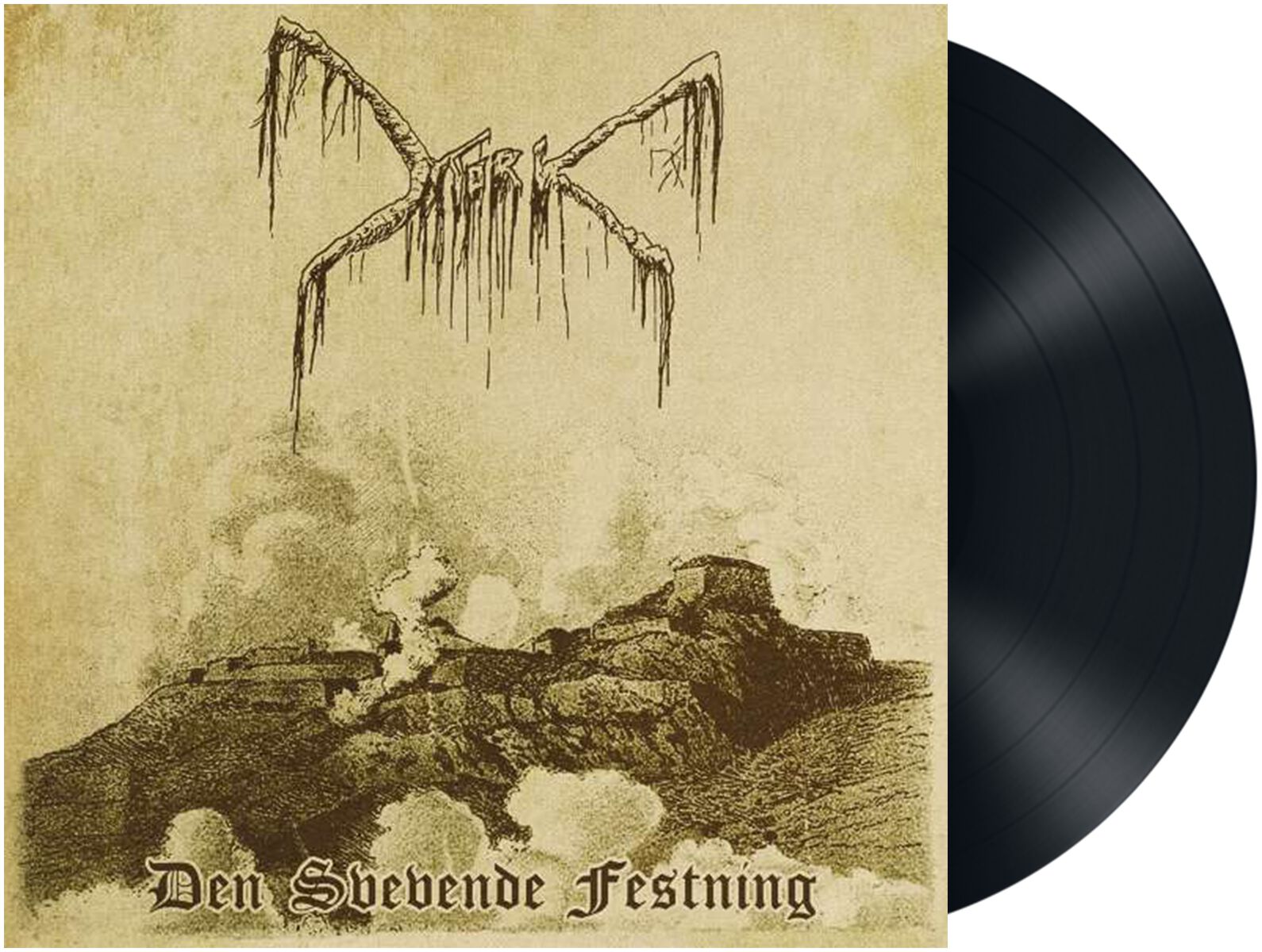 Mork Den svevende festning LP černá