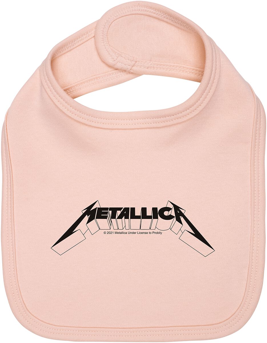 Metallica Metal-Kids - Logo Bib light pink