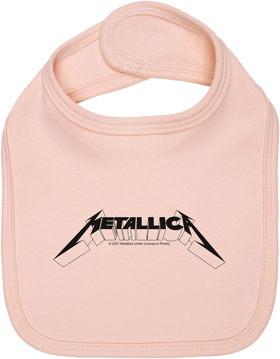 Metallica - Metal-Kids - Logo - Lätzchen - rosa