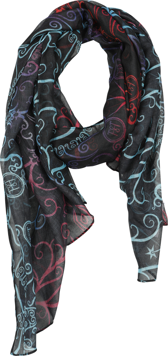 Harry Potter  Scarf - Phoenix - for Women - multicolour