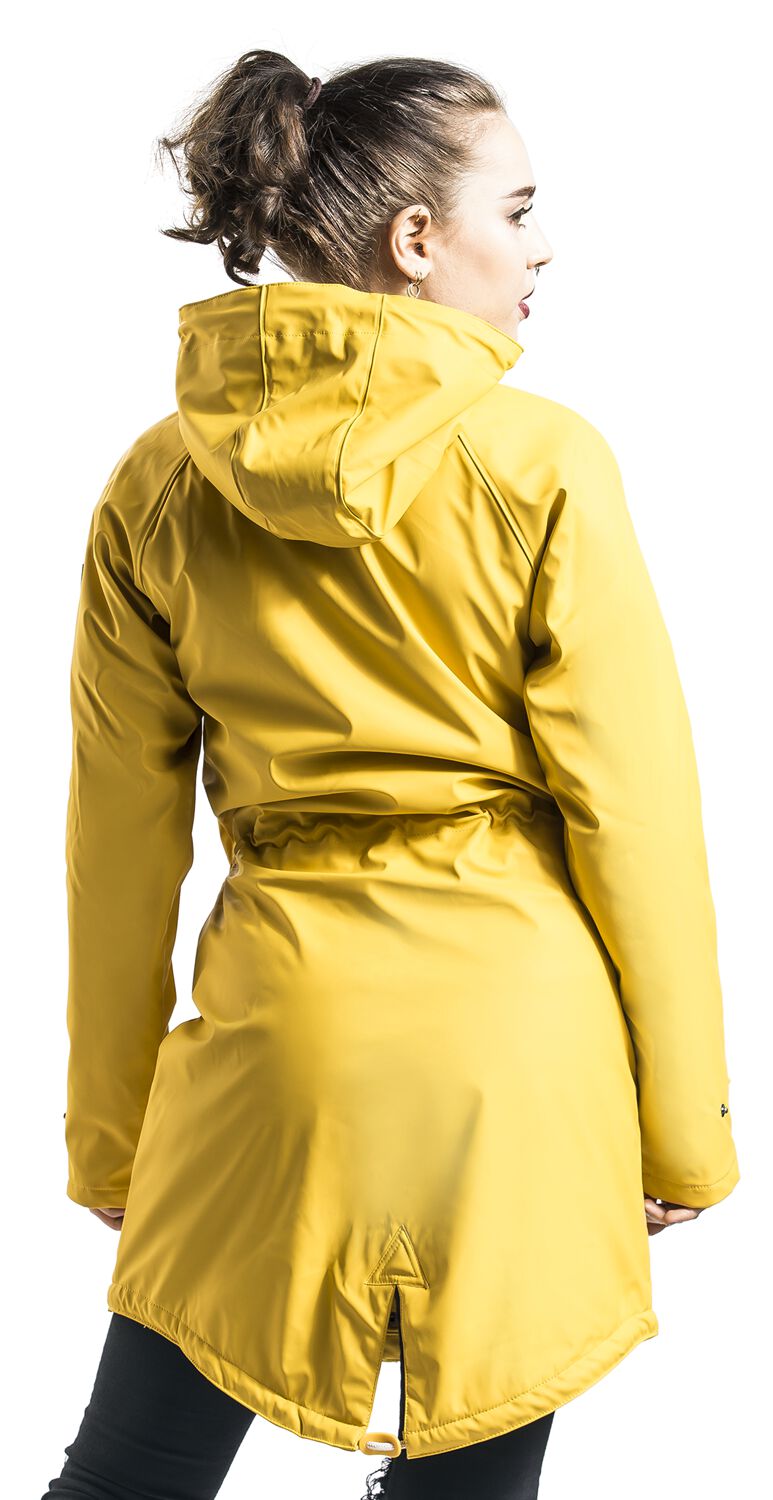 Derbe Regenmantel Damen Regenjacke Gelb Derbe Traveby Friese