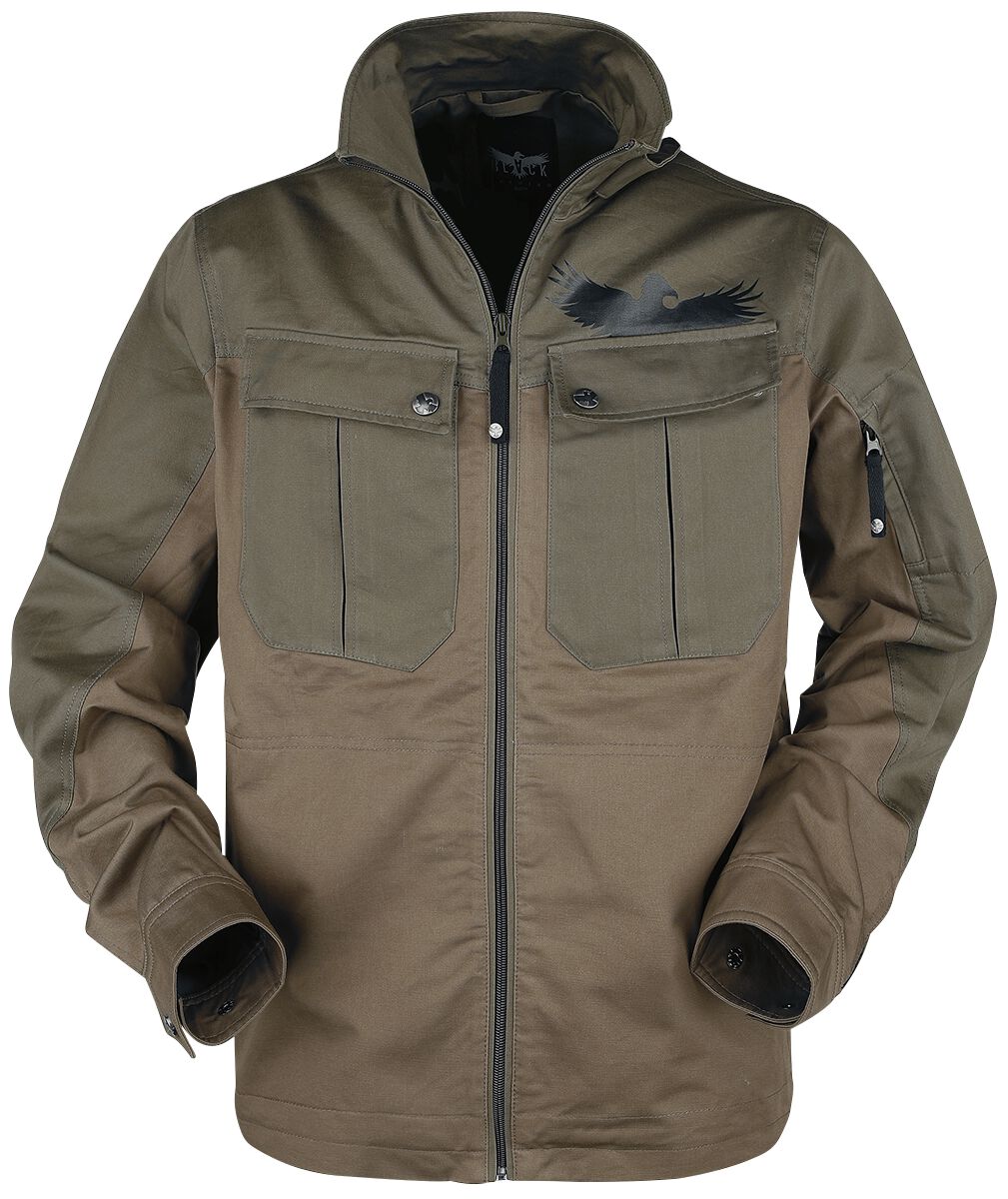 Image of Black Premium by EMP braune Jacke mit großen Brusttaschen Jacke braun