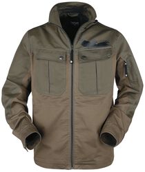 braune Jacke mit großen Brusttaschen, Black Premium by EMP, Übergangsjacke
