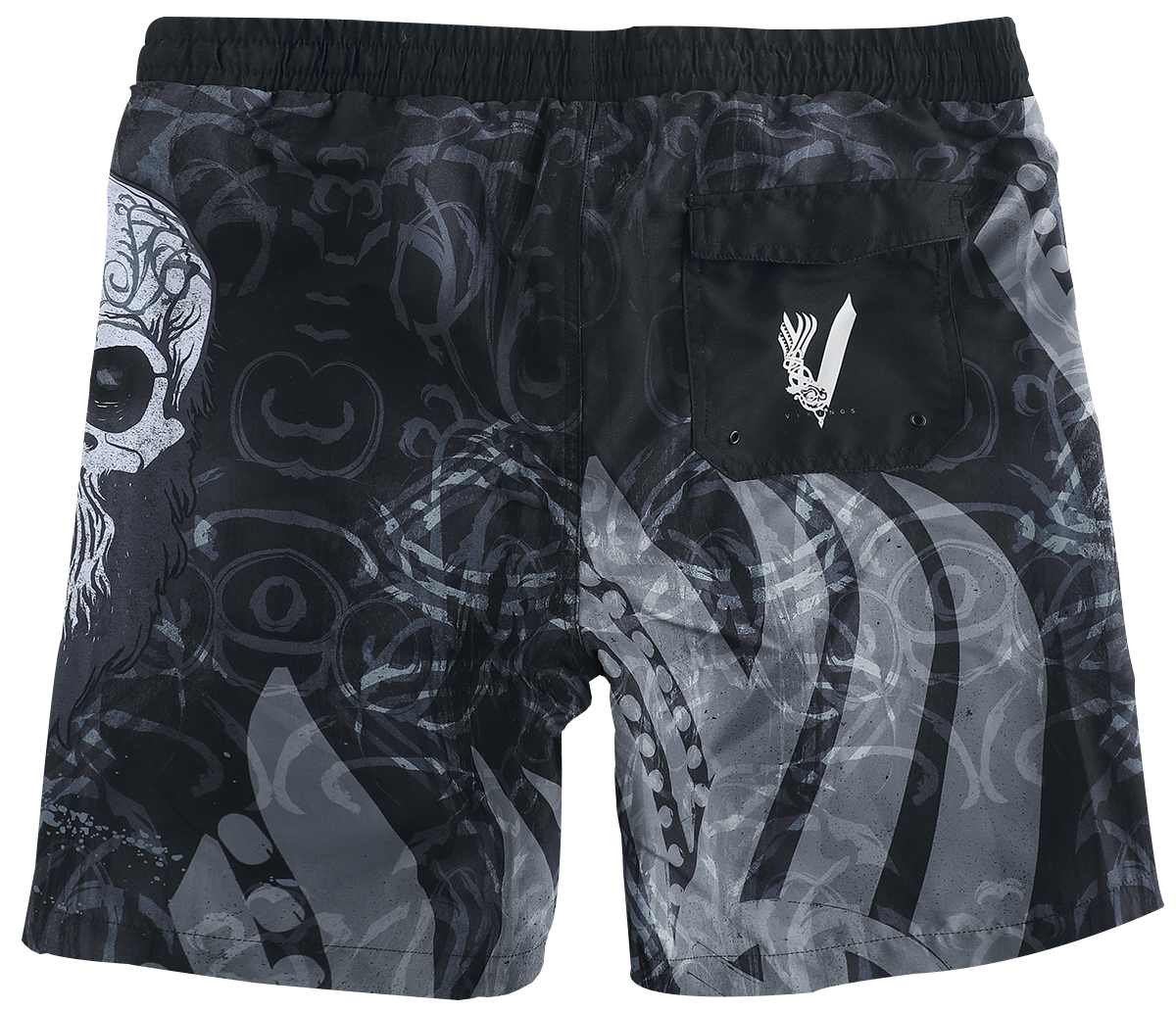 Vikings Berserker Skull Badeshort multicolor