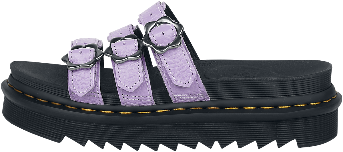 Dr. Martens Blaire Slide FLWR - Lilac Milled Nappa Sandale flieder