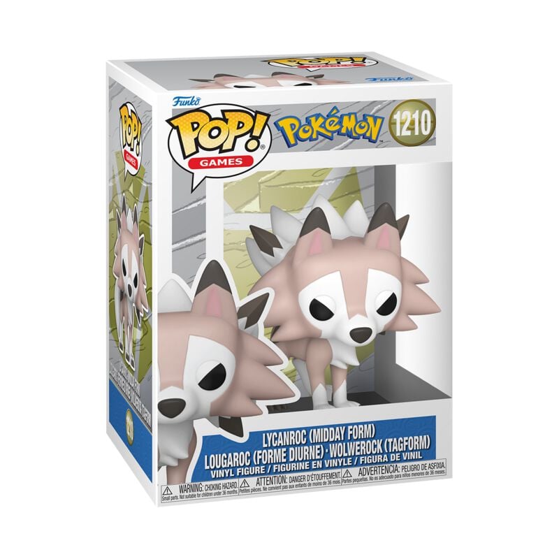 Pokémon - Wolwerock Midday Vinyl Figur 1210 - Funko Pop! - Funko Shop Europe
