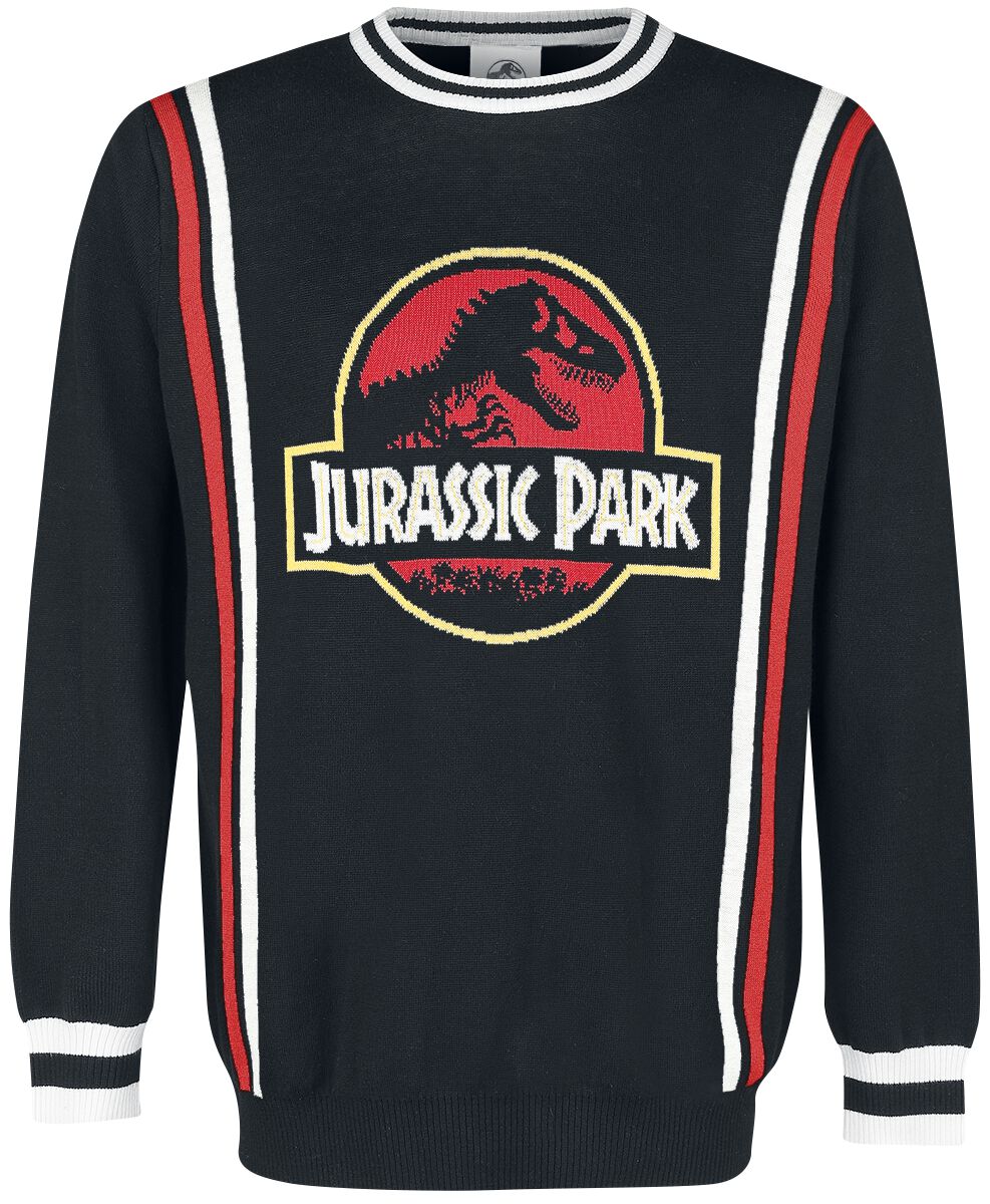 Jurassic Park Retro Logo Strickpullover multicolor in M