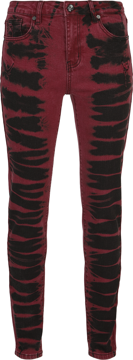 Jeans  di Rock Rebel by EMP - Megan - Donna - nero/rosso