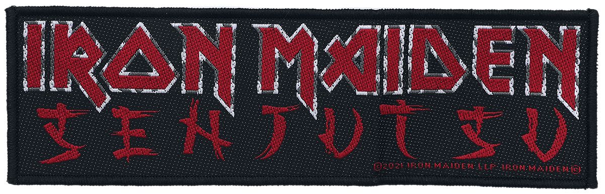 Senjutsu Logo Patch schwarz/rot von Iron Maiden