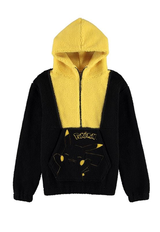 Pokémon - gaming Luvjacka - Pikachu - Sherpa - S XXL - för Herr - svart