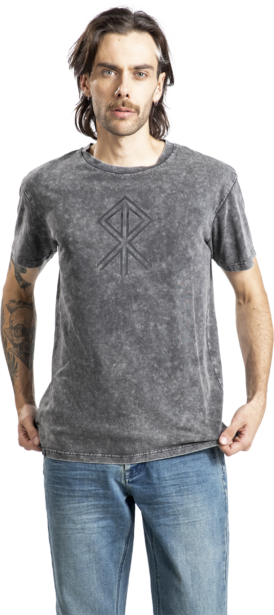 Thumbnail - Black Premium by EMP Pagan Roots Courage Rune T-Shirt schwarz in M