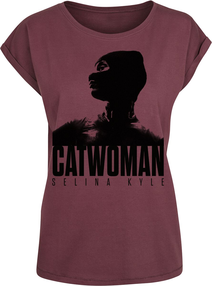 T-Shirt Manches courtes de Batman - The Batman - Catwoman - S à XXL - pour Femme - rouge