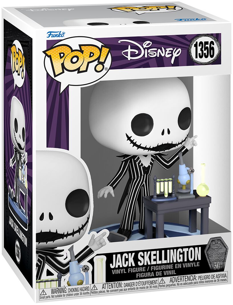 The Nightmare Before Christmas 30th Anniversary - Jack Skellington Vinyl Figur 1356 Funko Pop! multicolor